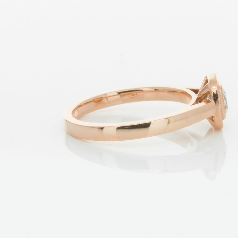 18ct Rose Gold Diamond Windsor Ring-Ring-Walker & Hall