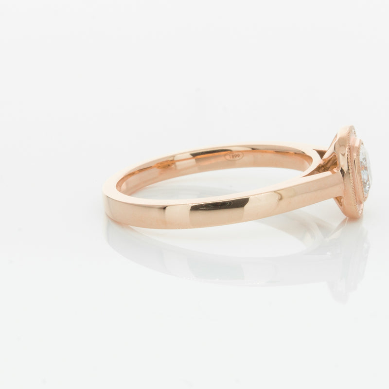 18ct Rose Gold Diamond Windsor Ring-Ring-Walker & Hall