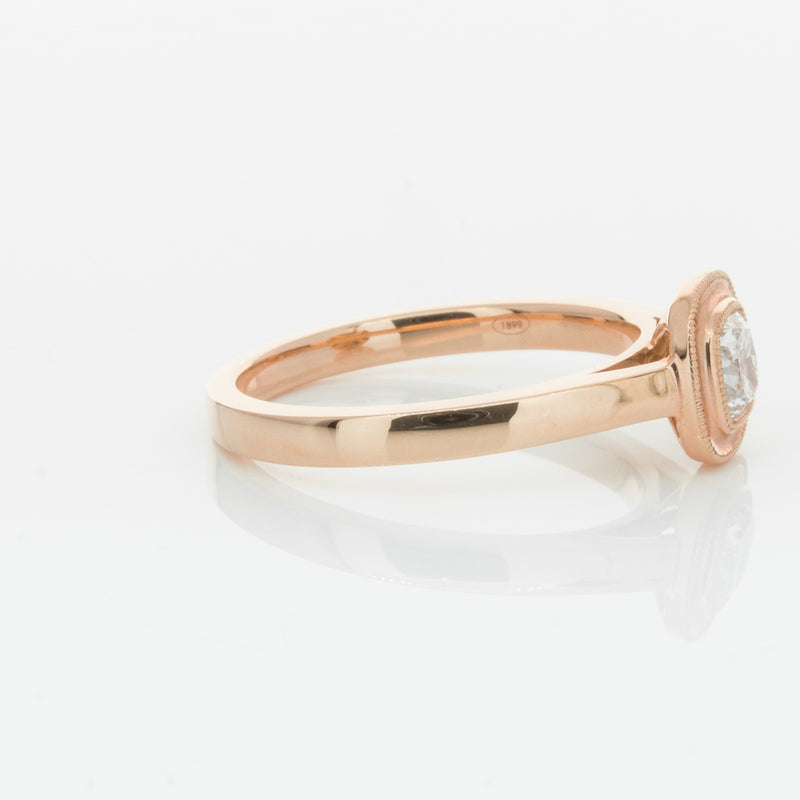 18ct Rose Gold Diamond Windsor Ring-Ring-Walker & Hall