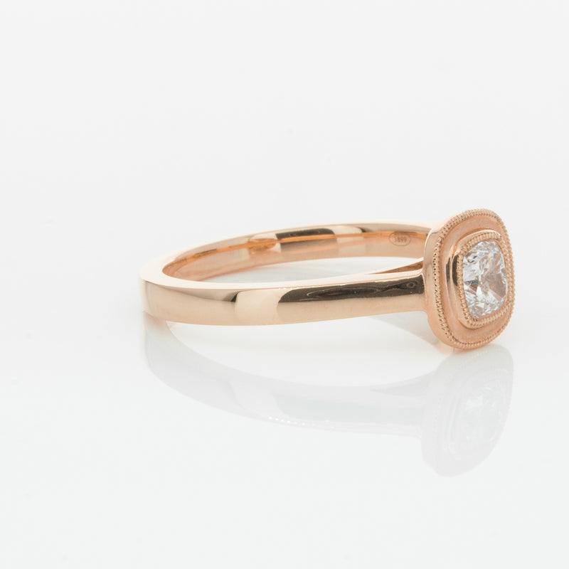 18ct Rose Gold Diamond Windsor Ring-Ring-Walker & Hall
