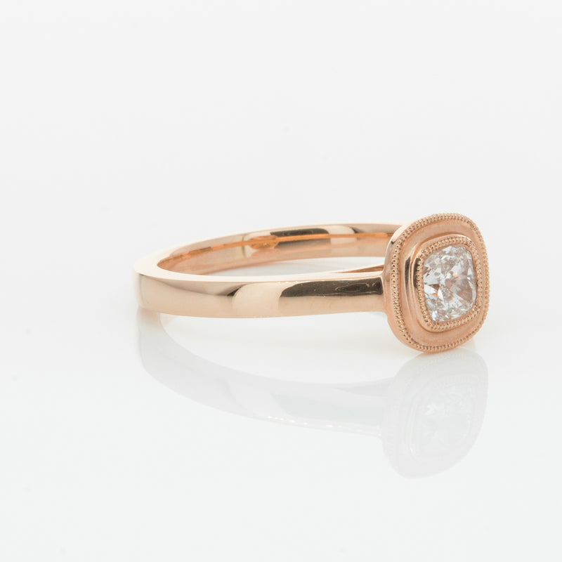 18ct Rose Gold Diamond Windsor Ring-Ring-Walker & Hall