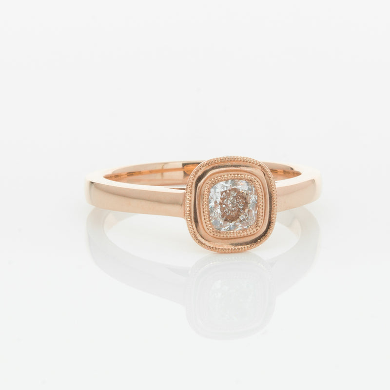 18ct Rose Gold Diamond Windsor Ring-Ring-Walker & Hall