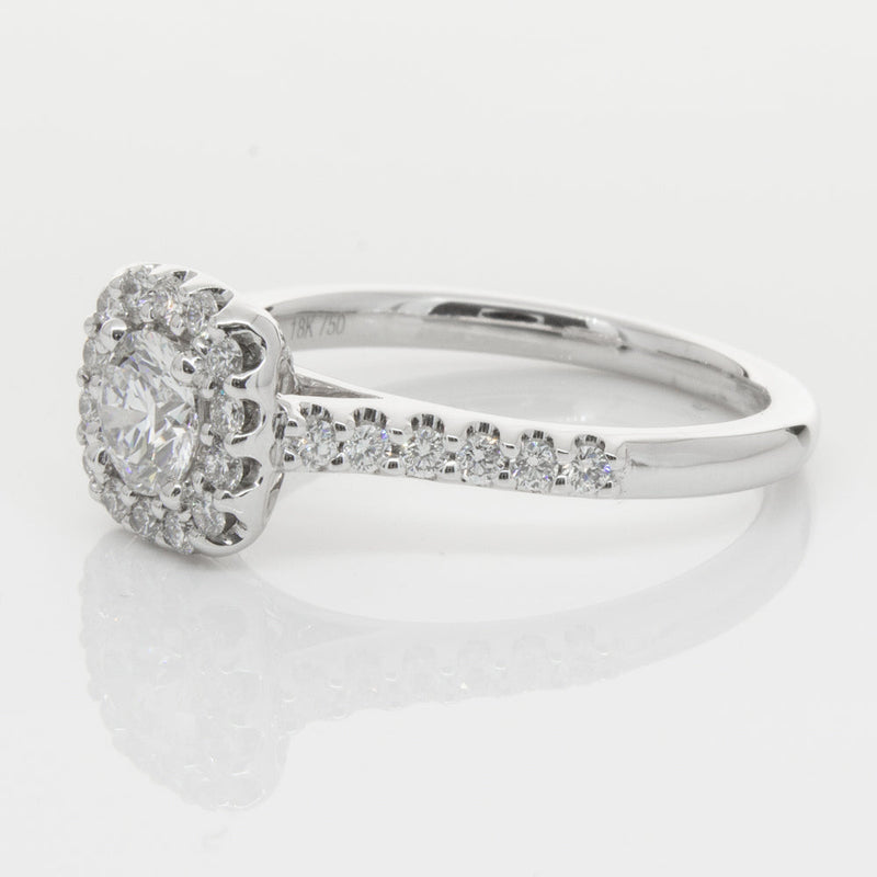 18ct White Gold .50ct Diamond Manhattan Ring-Ring-Walker & Hall