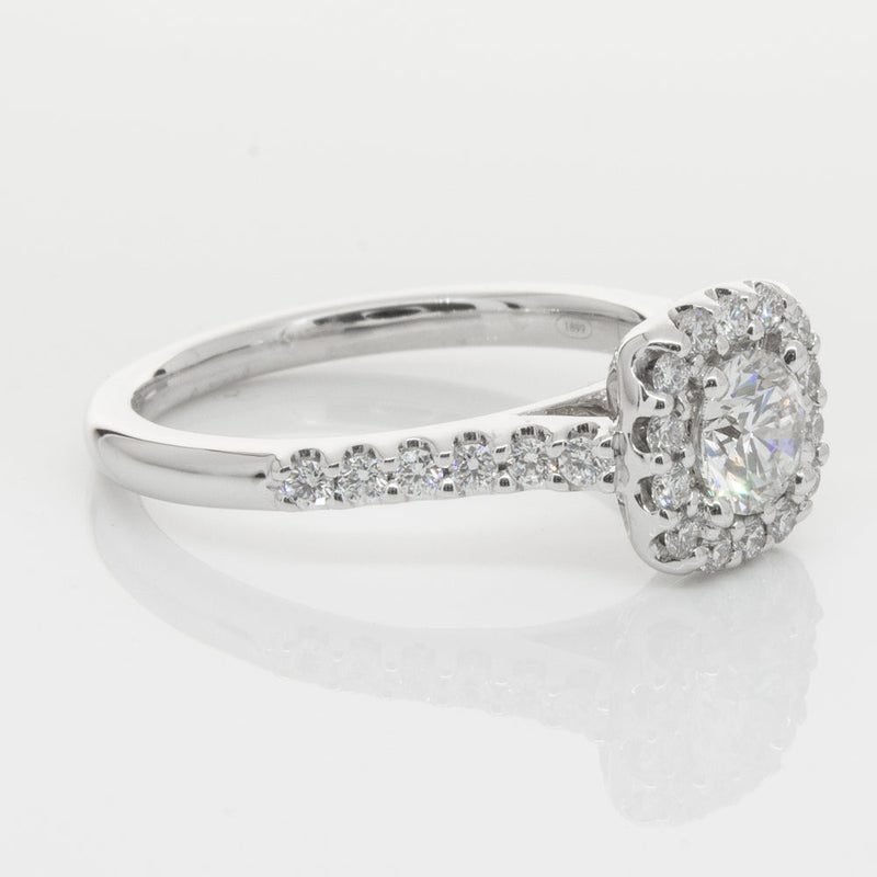 18ct White Gold .50ct Diamond Manhattan Ring-Ring-Walker & Hall