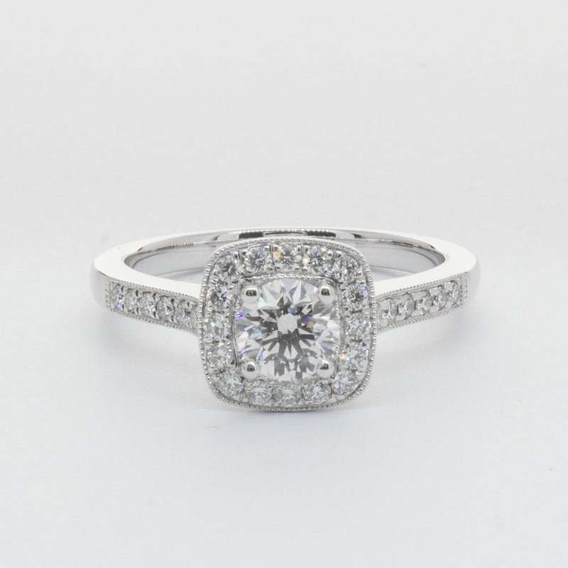 Platinum .51ct Diamond Aurora Ring-Ring-Walker & Hall