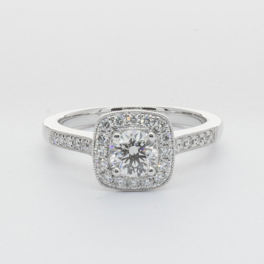 Platinum .51ct Diamond Aurora Ring-Ring-Walker & Hall