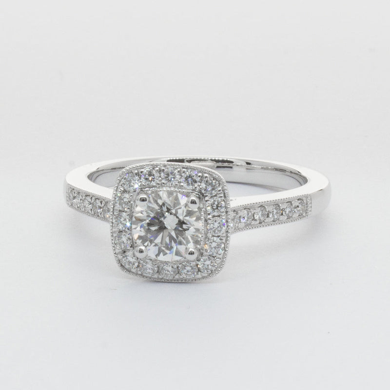 Platinum .51ct Diamond Aurora Ring-Ring-Walker & Hall