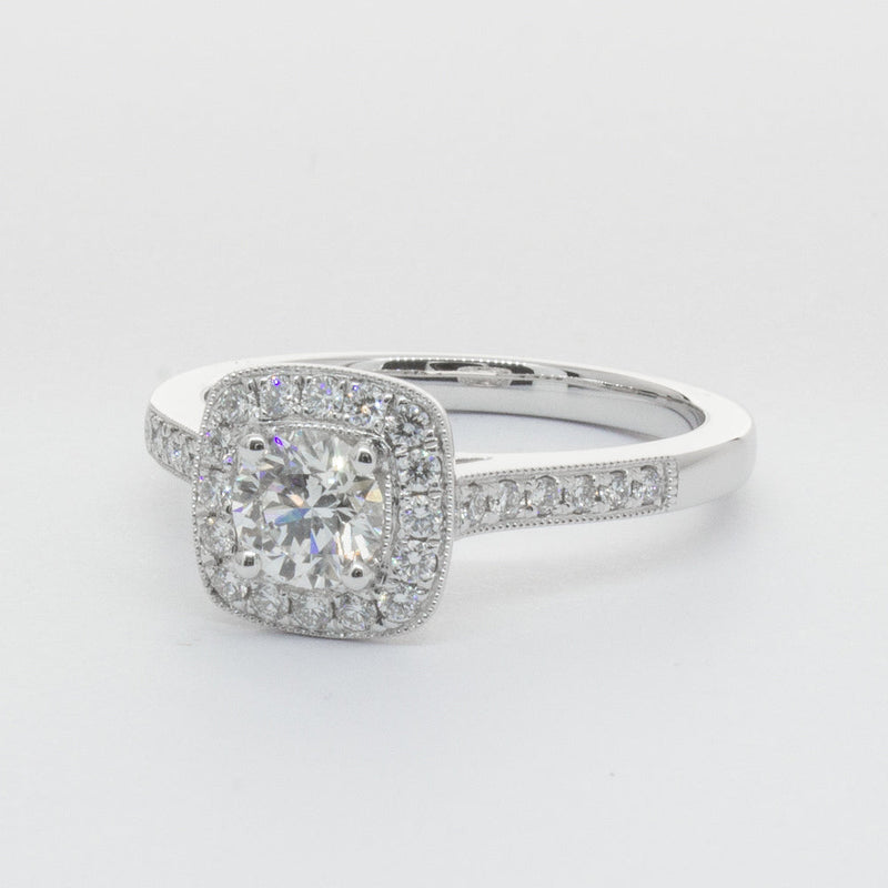 Platinum .51ct Diamond Aurora Ring-Ring-Walker & Hall