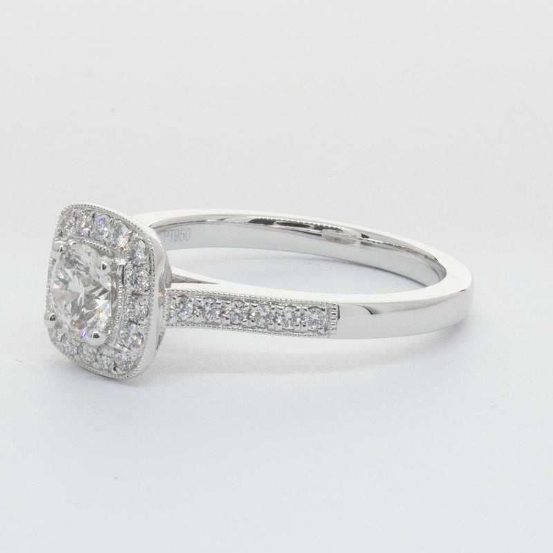 Platinum .51ct Diamond Aurora Ring-Ring-Walker & Hall