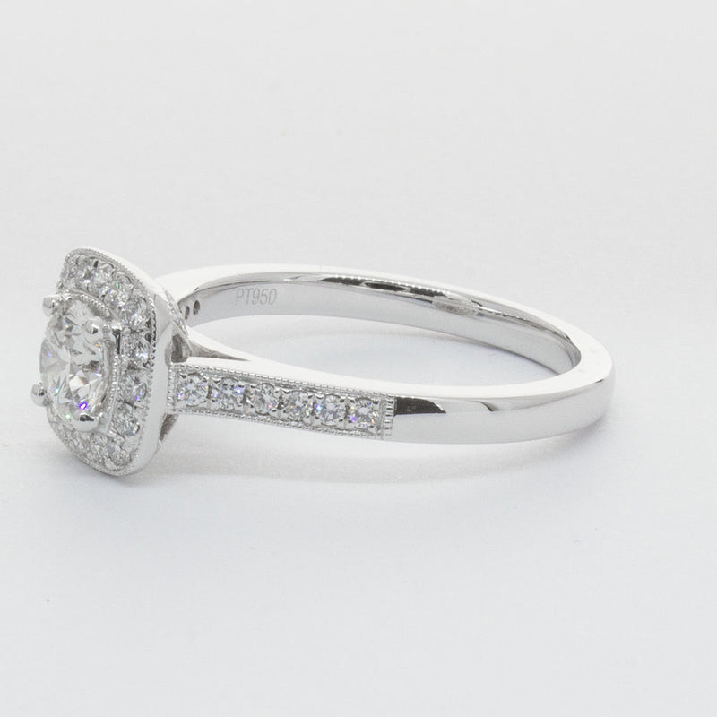 Platinum .51ct Diamond Aurora Ring-Ring-Walker & Hall