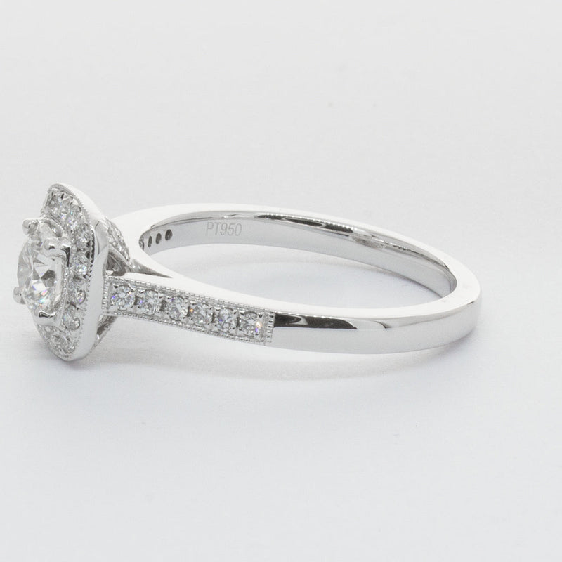 Platinum .51ct Diamond Aurora Ring-Ring-Walker & Hall