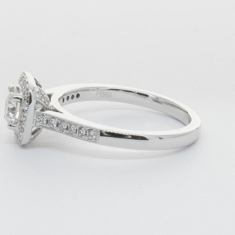 Platinum .51ct Diamond Aurora Ring-Ring-Walker & Hall