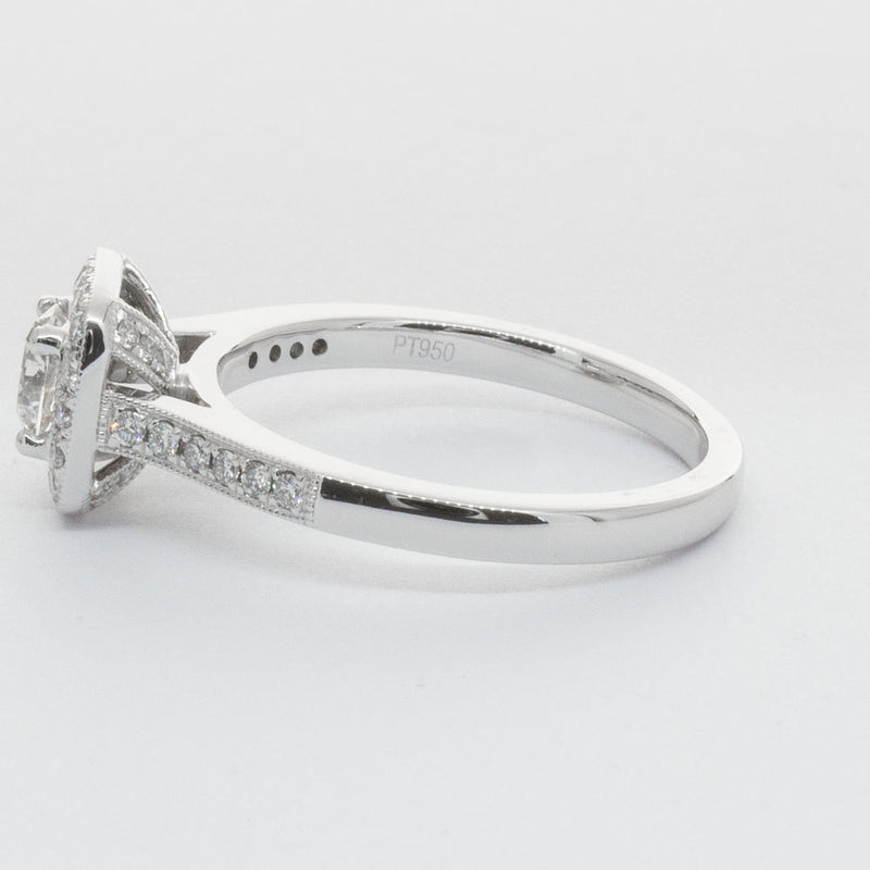 Platinum .51ct Diamond Aurora Ring-Ring-Walker & Hall