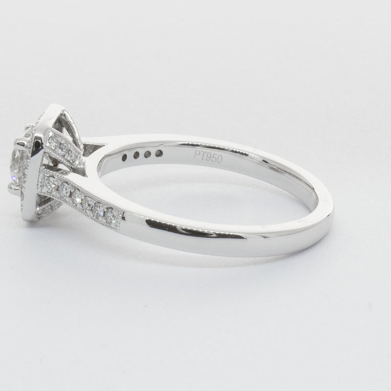 Platinum .51ct Diamond Aurora Ring-Ring-Walker & Hall