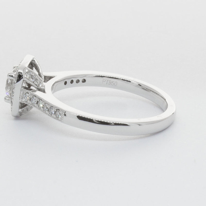 Platinum .51ct Diamond Aurora Ring-Ring-Walker & Hall