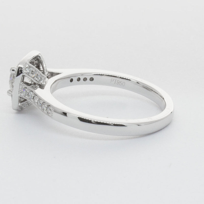 Platinum .51ct Diamond Aurora Ring-Ring-Walker & Hall