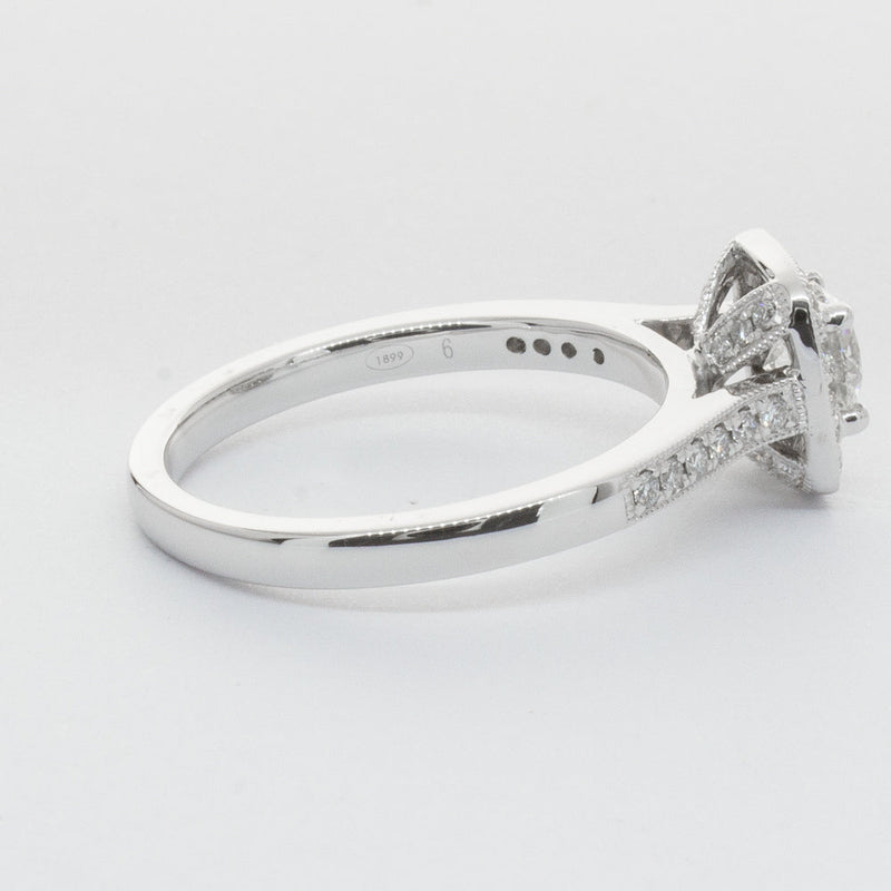 Platinum .51ct Diamond Aurora Ring-Ring-Walker & Hall