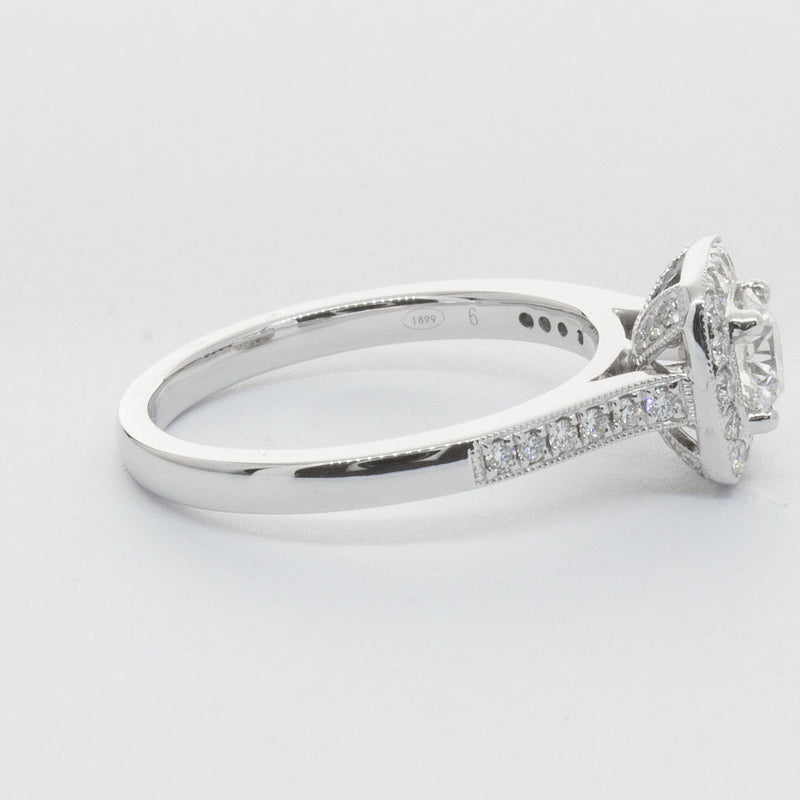 Platinum .51ct Diamond Aurora Ring-Ring-Walker & Hall