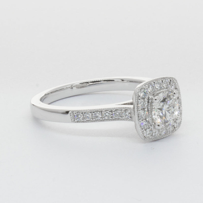 Platinum .51ct Diamond Aurora Ring-Ring-Walker & Hall