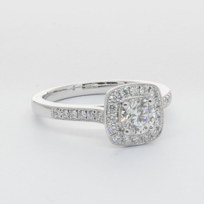 Platinum .51ct Diamond Aurora Ring-Ring-Walker & Hall