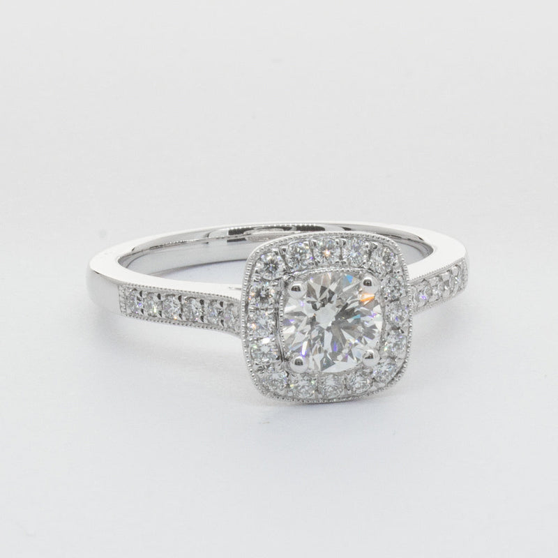 Platinum .51ct Diamond Aurora Ring-Ring-Walker & Hall