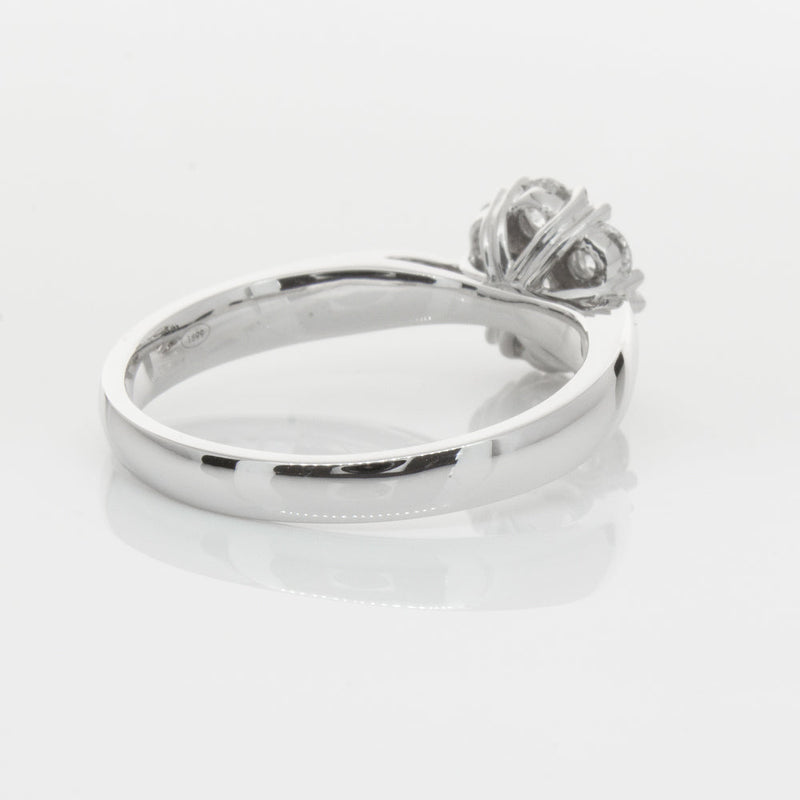 18ct White Gold .75ct Diamond Lotus Ring-Ring-Walker & Hall
