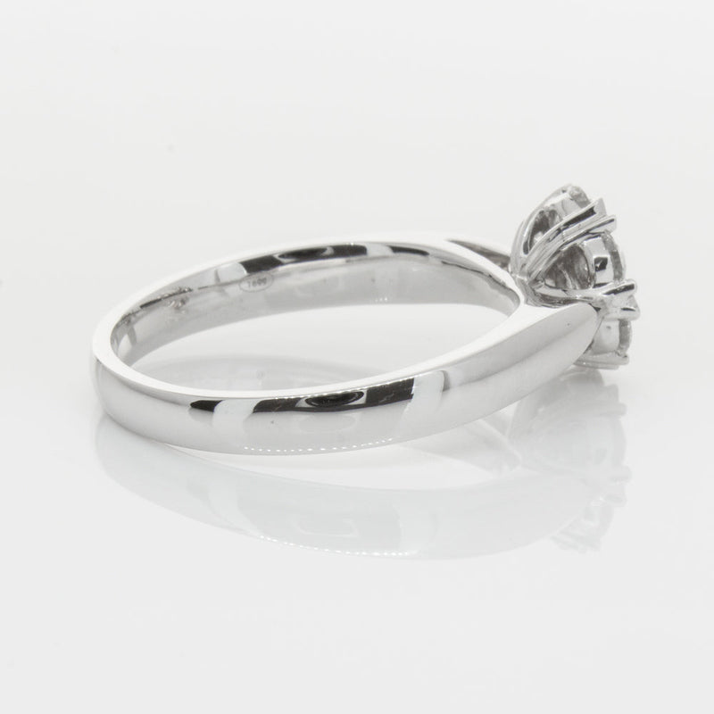 18ct White Gold .75ct Diamond Lotus Ring-Ring-Walker & Hall