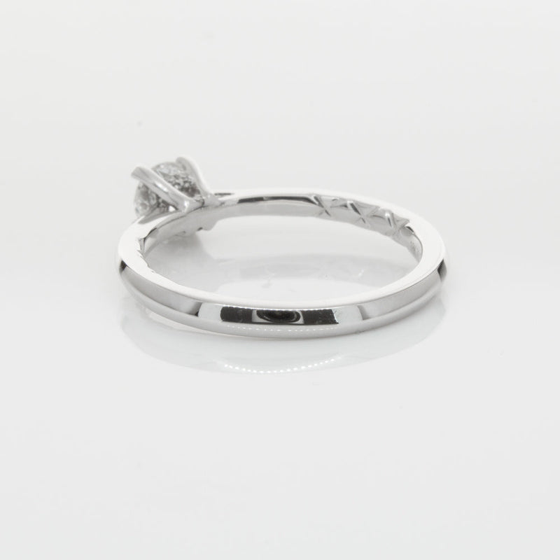 18ct White Gold .42ct Flawless Diamond Ring-Ring-Walker & Hall