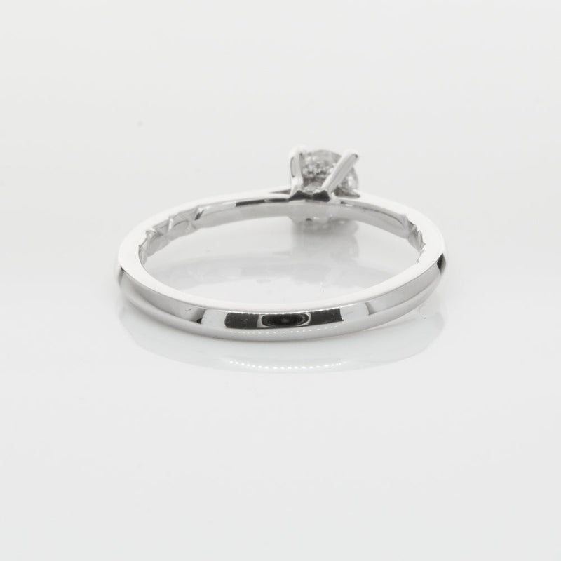 18ct White Gold .42ct Flawless Diamond Ring-Ring-Walker & Hall