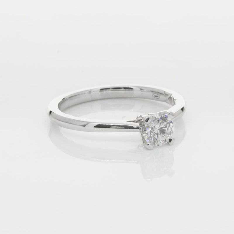 18ct White Gold .42ct Flawless Diamond Ring-Ring-Walker & Hall