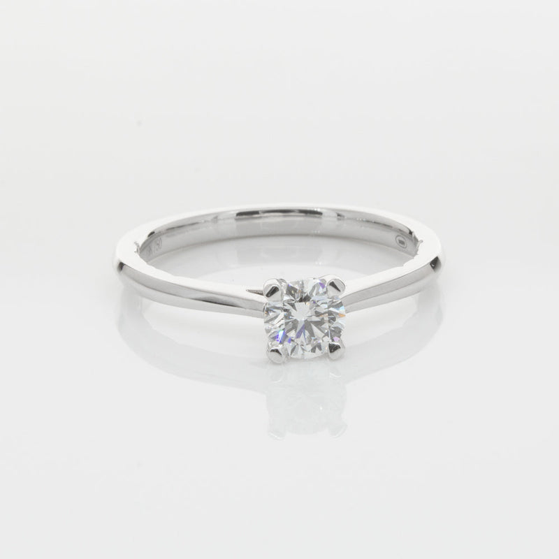 18ct White Gold .42ct Flawless Diamond Ring-Ring-Walker & Hall