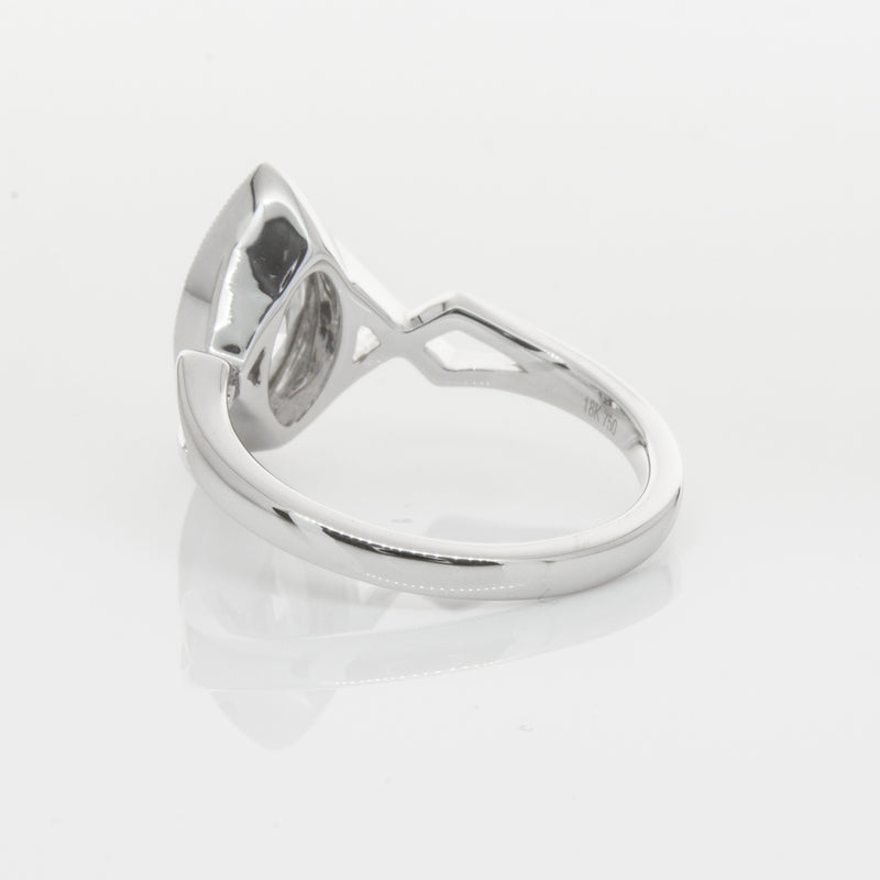 18ct White Gold Marquise Diamond Ring-Ring-Walker & Hall