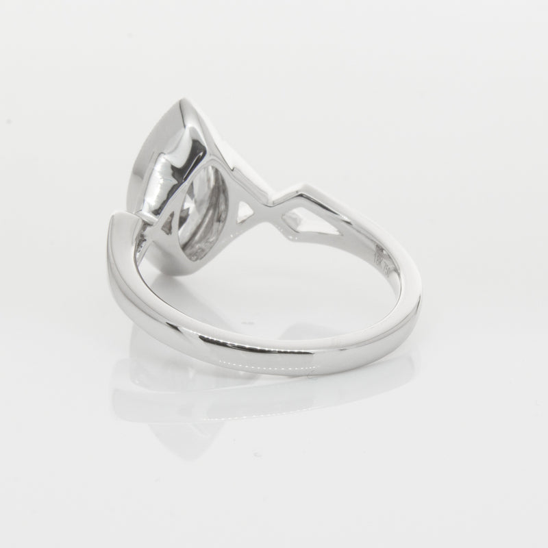 18ct White Gold Marquise Diamond Ring-Ring-Walker & Hall