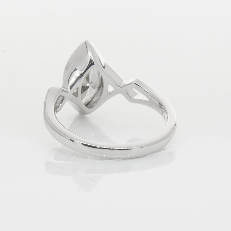 18ct White Gold Marquise Diamond Ring-Ring-Walker & Hall