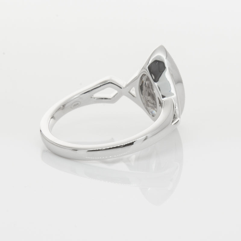 18ct White Gold Marquise Diamond Ring-Ring-Walker & Hall