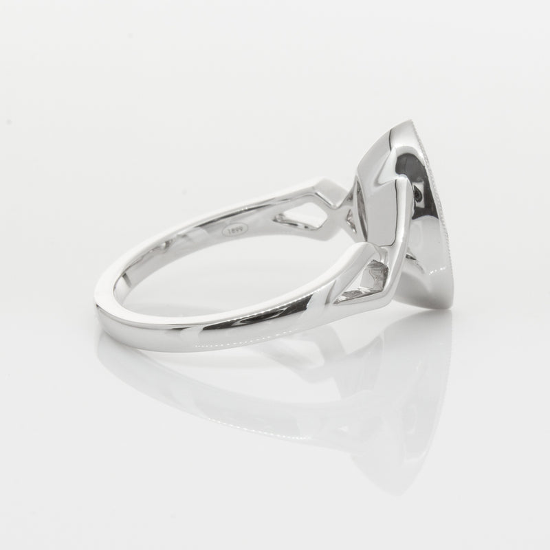 18ct White Gold Marquise Diamond Ring-Ring-Walker & Hall