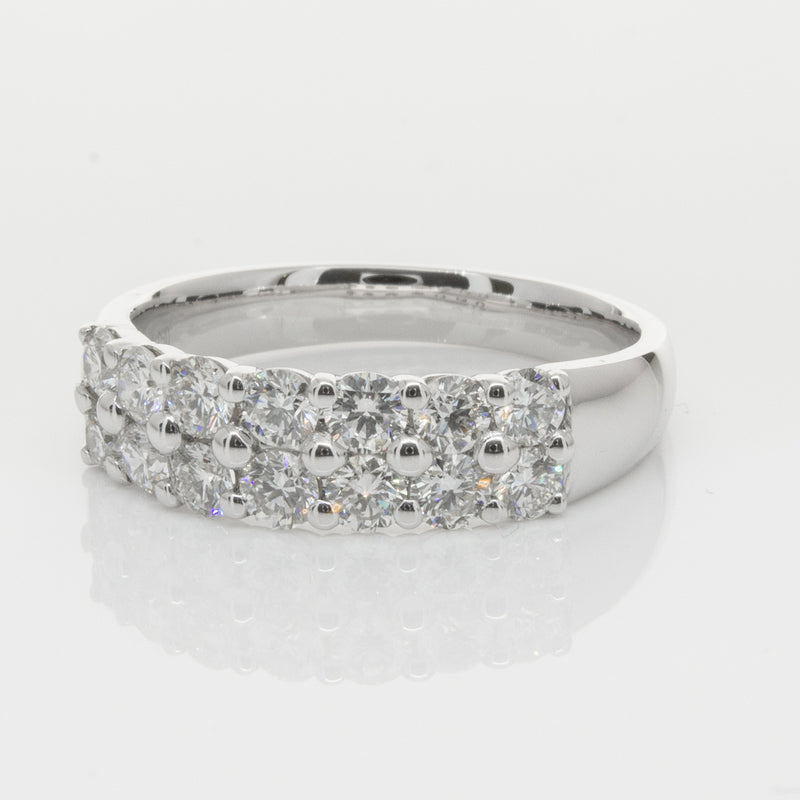 18ct White Gold 1.00ct Diamond Apollo Ring-Ring-Walker & Hall