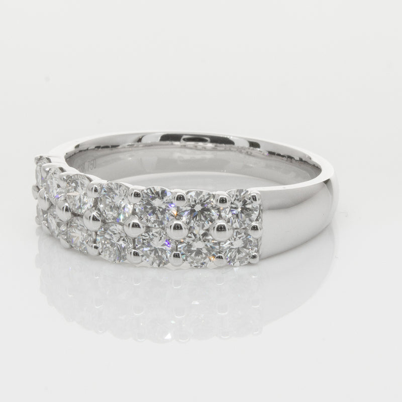 18ct White Gold 1.00ct Diamond Apollo Ring-Ring-Walker & Hall