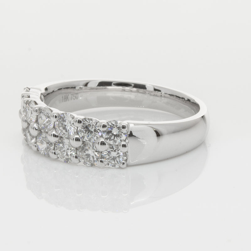 18ct White Gold 1.00ct Diamond Apollo Ring-Ring-Walker & Hall