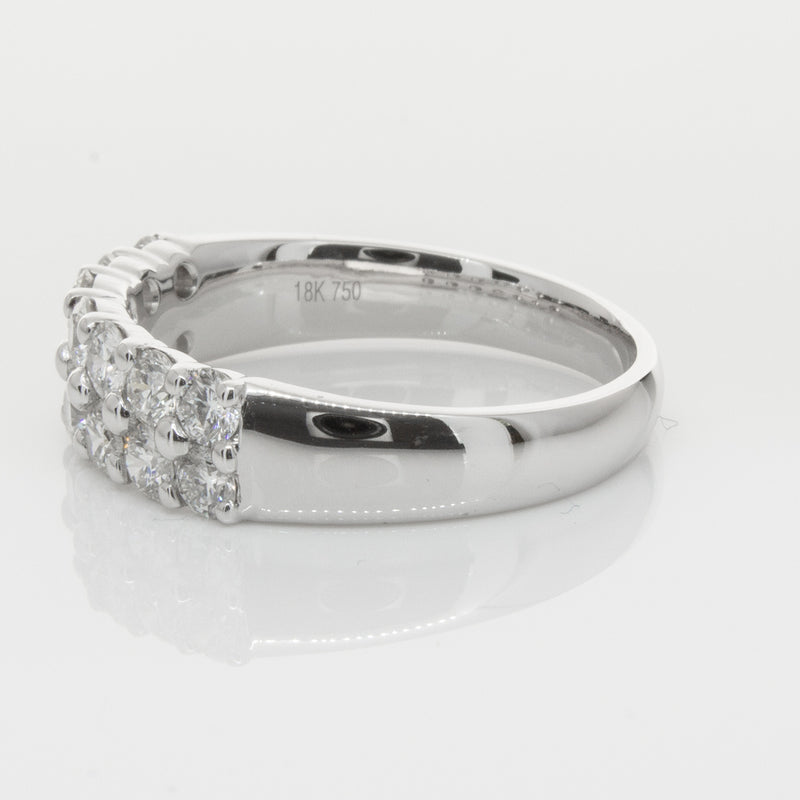 18ct White Gold 1.00ct Diamond Apollo Ring-Ring-Walker & Hall