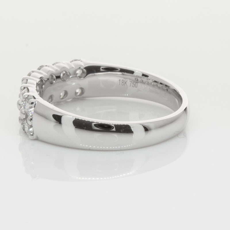 18ct White Gold 1.00ct Diamond Apollo Ring-Ring-Walker & Hall