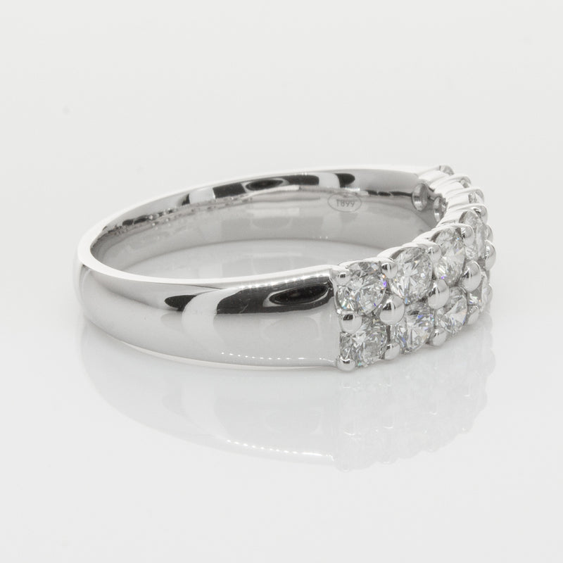 18ct White Gold 1.00ct Diamond Apollo Ring-Ring-Walker & Hall