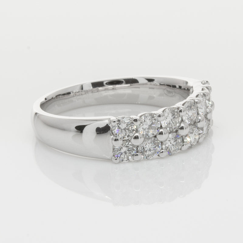 18ct White Gold 1.00ct Diamond Apollo Ring-Ring-Walker & Hall