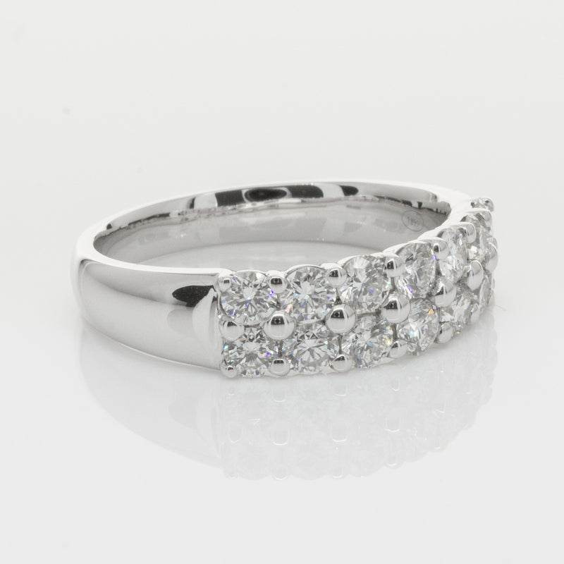 18ct White Gold 1.00ct Diamond Apollo Ring-Ring-Walker & Hall
