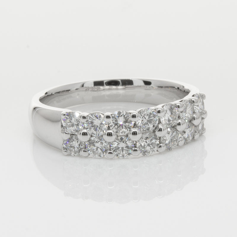 18ct White Gold 1.00ct Diamond Apollo Ring-Ring-Walker & Hall