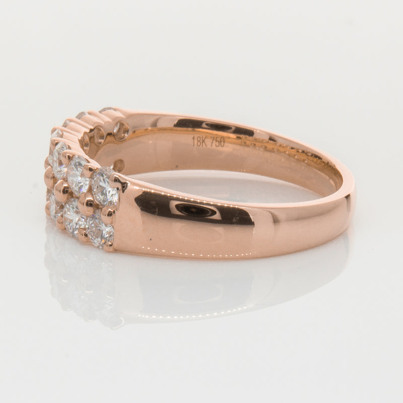 18ct Rose Gold 1.00ct Diamond Apollo Ring-Ring-Walker & Hall