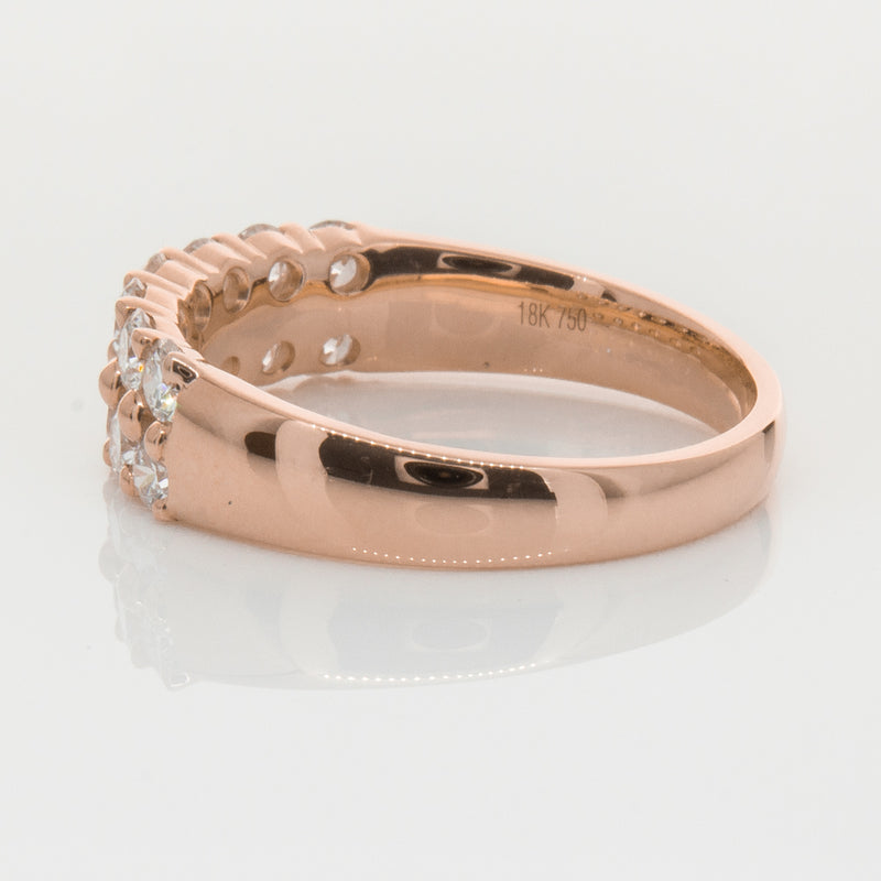 18ct Rose Gold 1.00ct Diamond Apollo Ring-Ring-Walker & Hall