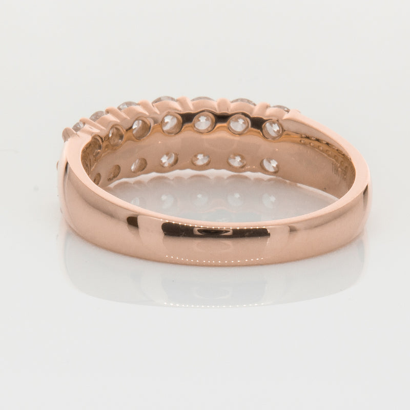 18ct Rose Gold 1.00ct Diamond Apollo Ring-Ring-Walker & Hall