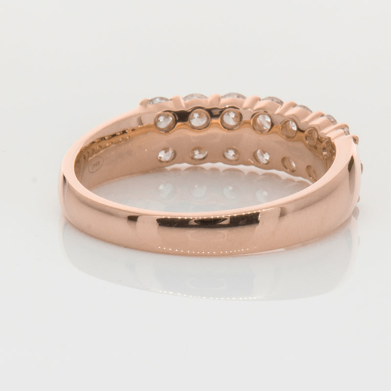 18ct Rose Gold 1.00ct Diamond Apollo Ring-Ring-Walker & Hall