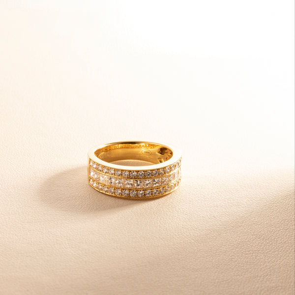 18ct Yellow Gold 1.41ct Diamond Legacy Ring - Ring - Walker & Hall